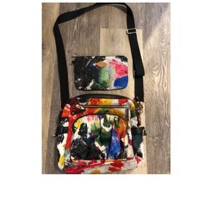 MZ WALLACE WATERCOLOR CROSSBODY BAG